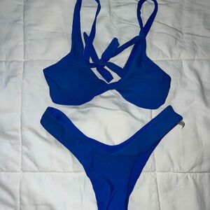 SHEIN Royal Blue Bikini Set